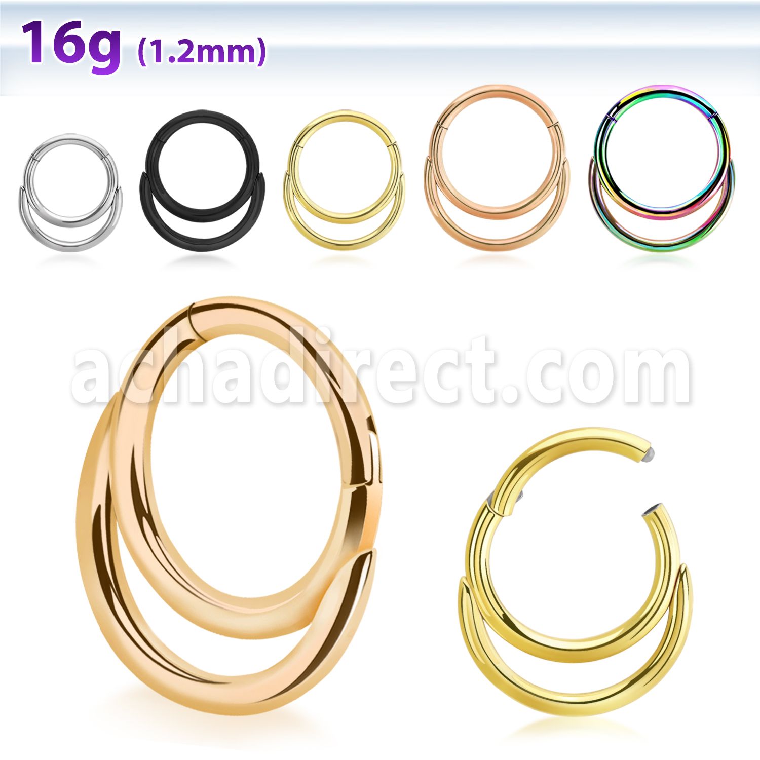 sgsh8 316l steel hinged segment ring double