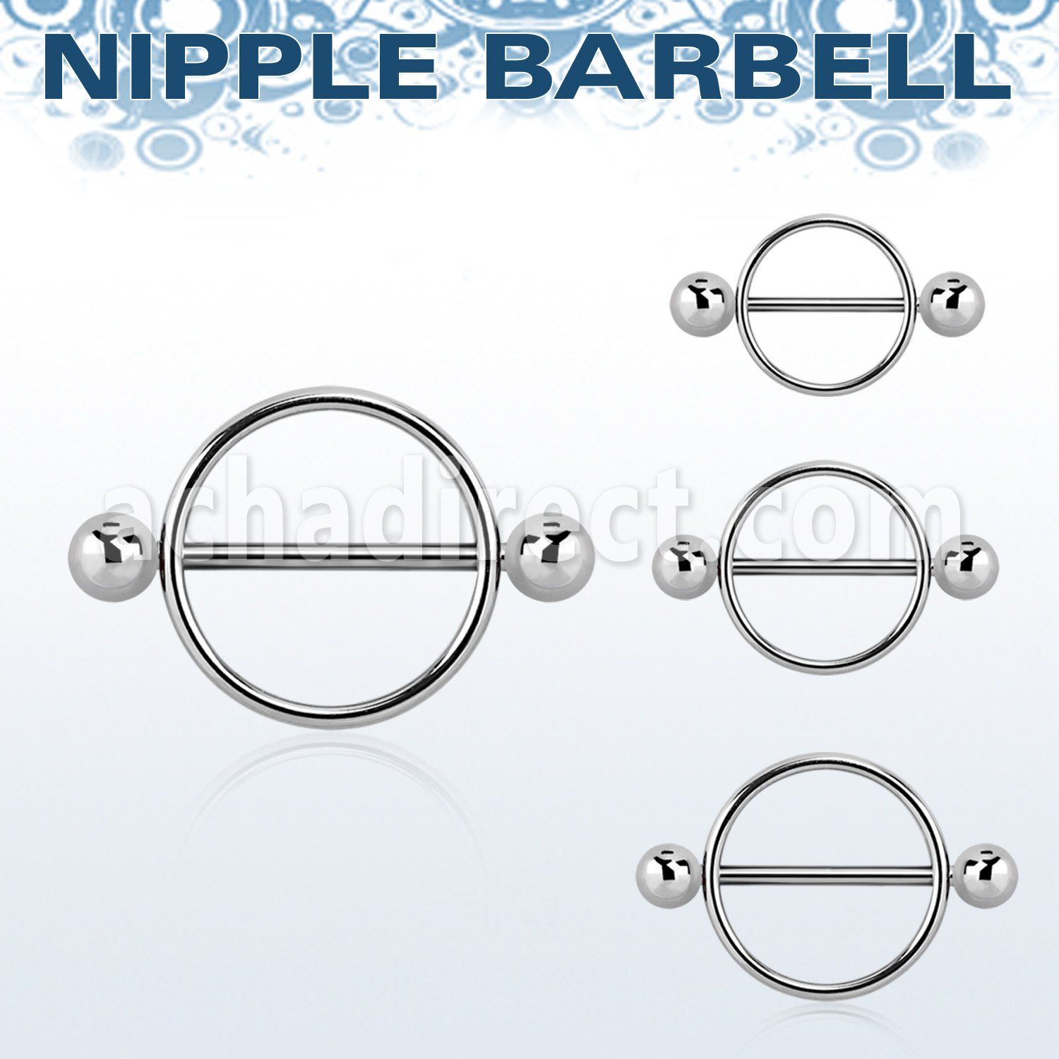 snpe steel round nipple shield w balls