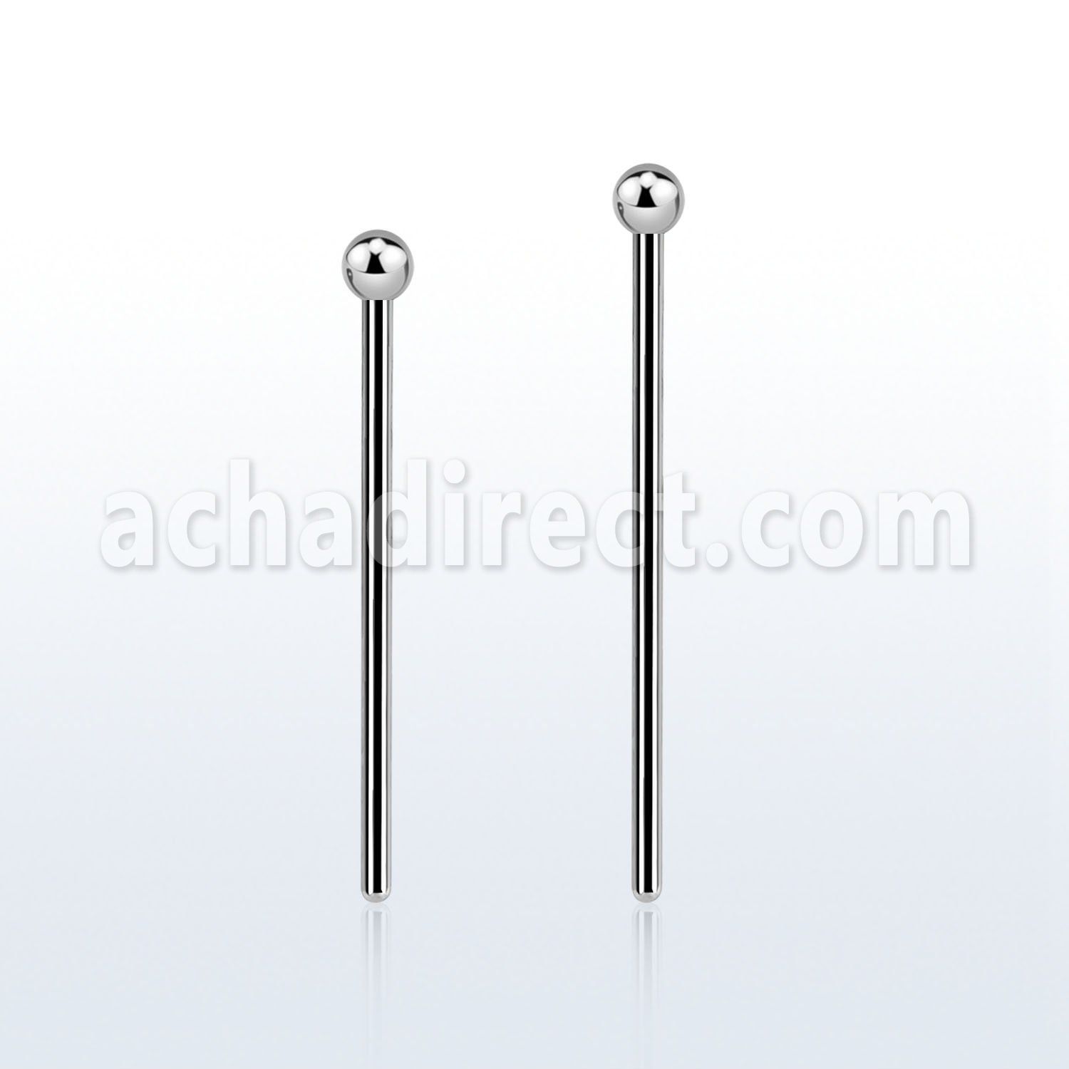 snyb20 steel bend it nose stud w a 2mm ball shaped top