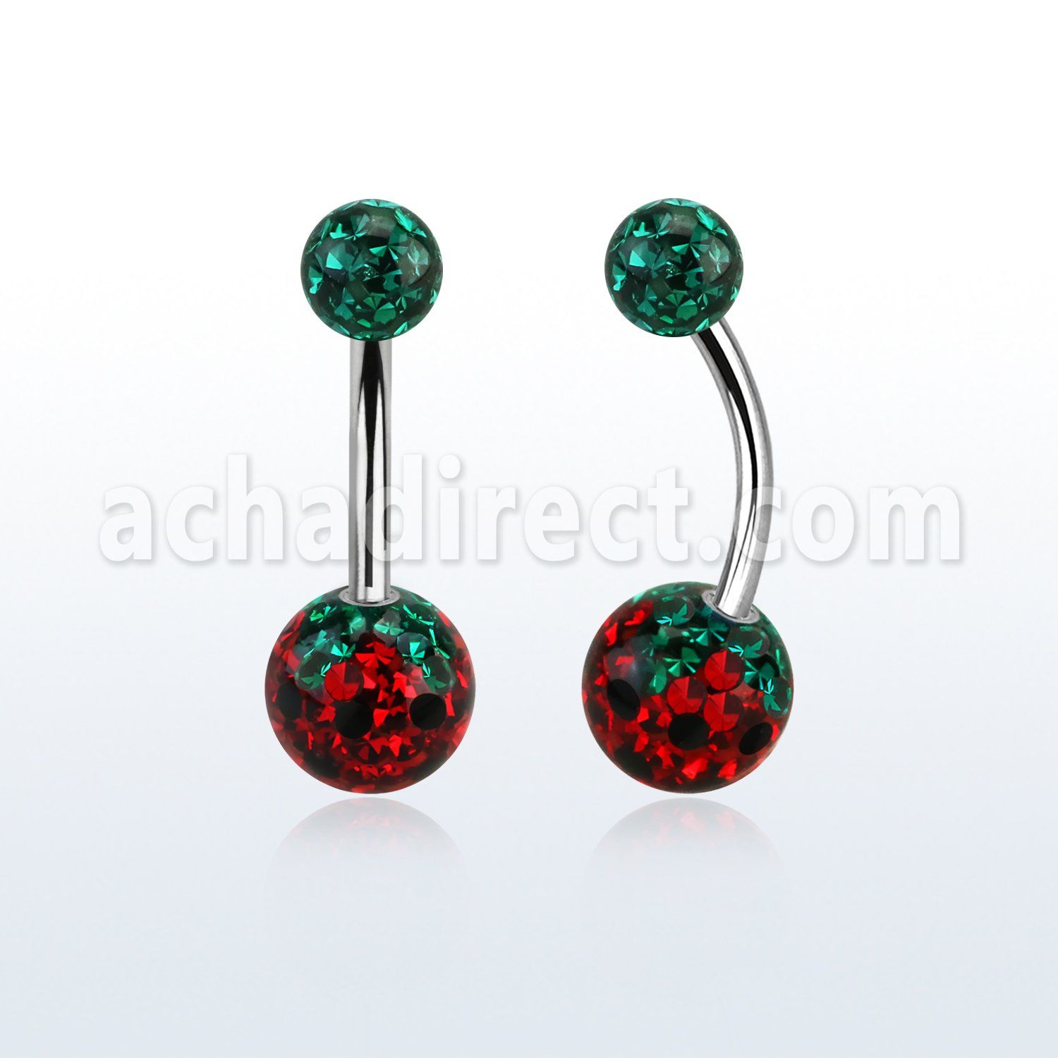 steel belly banana w 5mm & 8mm strawberry ferido ball