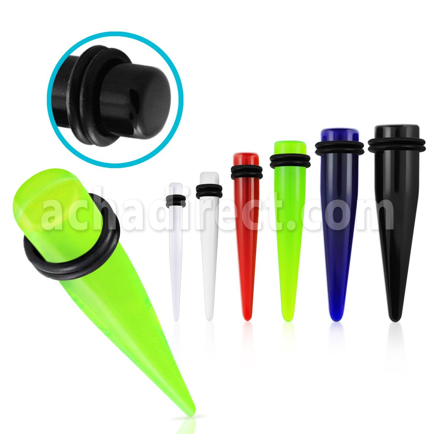 tpuvk acrylic taper with double o rings size 1 6 16mm