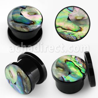 afpaa dilatacion plug tornillo acrilico negro incrustaciones concha marina venta
