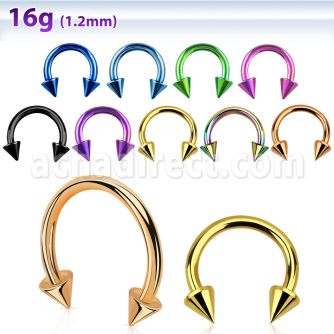 cbetcn barbell circular acero quirurgico pvd conos 3mm al por mayor
