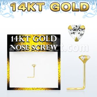gszhm1 piercing nariz l oro 14 kts 0 6mm zirconia corazon 3mm distribuidor