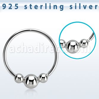 hr28 aro continuo nariz plata 925 0 6mm bola fija 3mm entre bolas 2mm 10mm mayorista
