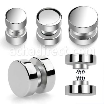 mprd plug falso magnetico acero quirurgico brillo espejo venta