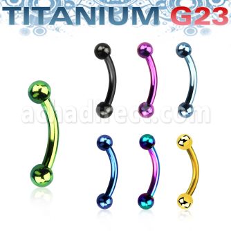 utbneb25 banana ceja titanio g23 anodizado bolas 2 5mm venta