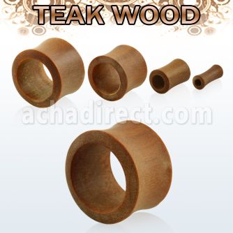 dpwt teak wood double flared flesh tunnel size 3mm to 25mm