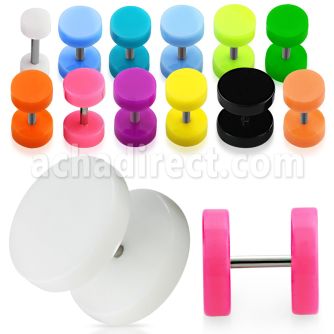 ipvrd acrylic fake plug without o rings size 4mm to 12mm