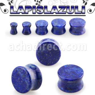 pgspp lapislazuli double flare stone plug