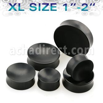 pwkkxl xl size areng wood concave double flare plug