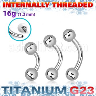 ubneb4si titanium g23 internal banana 4mm balls