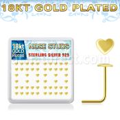 18sxvhr caja piercing nariz l plata 925 0 6mm corazon oro 18 kts venta