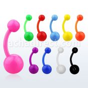 abnsa piercing ombligo acrilico flexible bolas acrilicas 5 8mm colores solidos 10mm venta