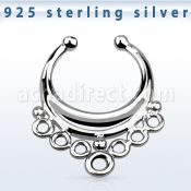 agsepd1 falso septum plata 925 1mm indio 12mm al por mayor