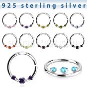 agspvz1 aro continuo plata 925 piercing septum 1mm zirconia 2mm centro entre 1 5mm 10mm mayorista