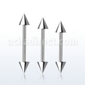 bb20cn barbell ceja helix acero quirurgico conos 3mm distribuidor