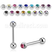 bbc barbell lengua acero quirurgico bola 6mm joya bisel bola acero liso 6mm inferior venta