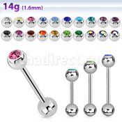 bbc barbell lengua acero quirurgico bola 6mm joya bisel bola acero liso 6mm inferior venta