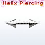 bber30 barbell helix acero quirurgico conos 4mm mayorista