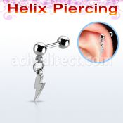 bber79 barbell helix acero quirurgico bolas 4mm colgante acero liso rayo distribuidor