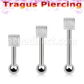 bbesdi barbell tragus 316l bola 3mm dado 3mm venta