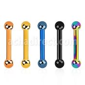 bbetb25 barbell ceja helix acero quirurgico anodizado bolas 2 5mm distribuidor