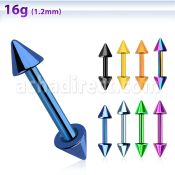 bbetcn barbell ceja helix acero quirurgico anodizado conos 3mm distribuidor mayorista