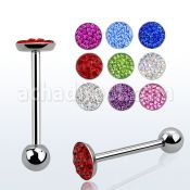 bbfcs1 barbell lengua acero quirurgico 7mm cristal ferido bola 5mm 16mm venta