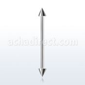 bbindcn4 barbell industrial acero quirurgico 316l conos 4mm distribuidor