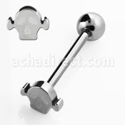 bbsks barbell lengua acero quirurgico calavera bola 6mm 16mm al por mayor