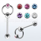 bbslc barbell lengua acero quirurgico bola 5mm conectado aro bola presion bola joya bisel 4mm 16mm venta