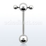 bbspnb barbell lengua cruzado acero 316l bolas 6mm barra cruzada bolas 3mm barra cruzada 8mm barbell lengua 16mm distribuidor mayorista