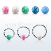 bcr18o5 aro bola presion acero quirurgico 1mm bola cierre 5mm opalo sintetico venta