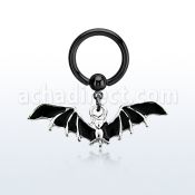 bcrtg569 aro bola presion acero 316l pvd negro murcielago negro colgado venta