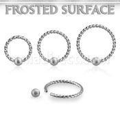 bcw18f3 aro bola presion acero quirurgico un diseno alambre espiral bola acero esmerilado