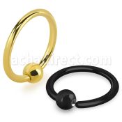 bedrt16 anodized 316l steel fixed bead ring 16g 3mm ball