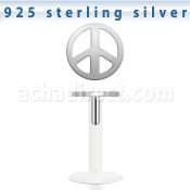 bilbp1 labret bio flexible transparente paz plata esterlina venta