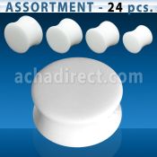 blk275 surtido piercings 24 dilataciones plug doble flare marmol 4mm 12mm distribuidor mayorista