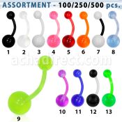 blk339 surtido piercings surtido piercings ombligo acrilico uv bolas acrilico uv 5 8mm 10mm distribuidor