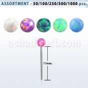 blk603 surtido por mayor piercing nariz plata doblar tu mismo plata 925 0 6mm opalos sinteticos bola 2mm distribuidor mayorista