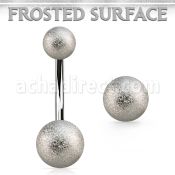 bn2fog piercing ombligo acero quirurgico bolas acero esmerilado 5mm 8mm distribuidor