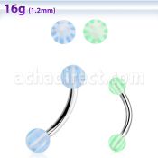 bnedxw banana ceja acero quirurgico bolas 3mm acrilico estrella 516 8mm distribuidor mayorista