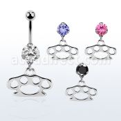 bnrz376c piercing ombligo acero quirurgico zirconia 8mm colgante nudillo laton 38 10mm mayorista