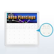 br13b caja espuma 36 agujeros piercing nariz incluyendo adhesivo al por mayor