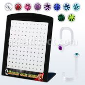 brbiswm display 120 piercing nariz l bio flexible 1mm cristal redondos 1 5mm distribuidor