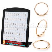 brend3 rosegold pvd 316l steel endless nose rings display 60