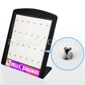 brey5 display acrilico piercings display vacio espuma blanca 24 clips piercing ombligo venta