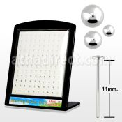 brmnyb display 120 piercing nariz doblar tu mismo plata esterlina 925 0 6mm 1 5mm bola 2mm redonda 2mm venta