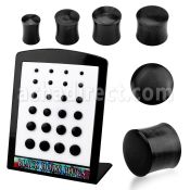 brpwk display 24 dilataciones plug negras doble flare cuerno 3mm 12mm al por mayor